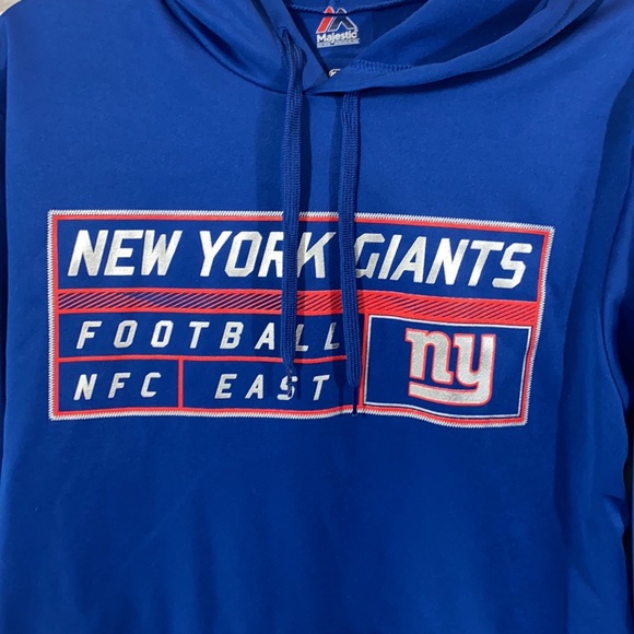 Majestic NFL New York giants pull over hoodie size Medium - Picture 2 of 9